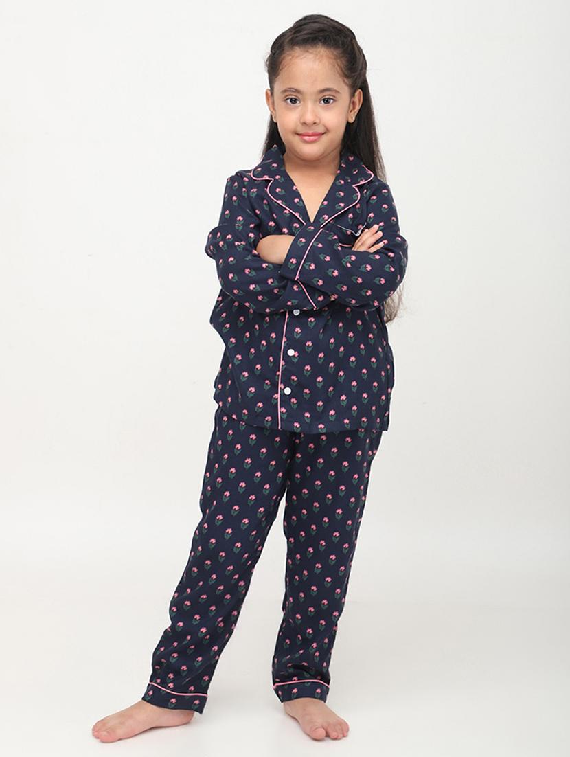 girl floral nightwear pyjama set - 21579546 - Zoom Image - 0