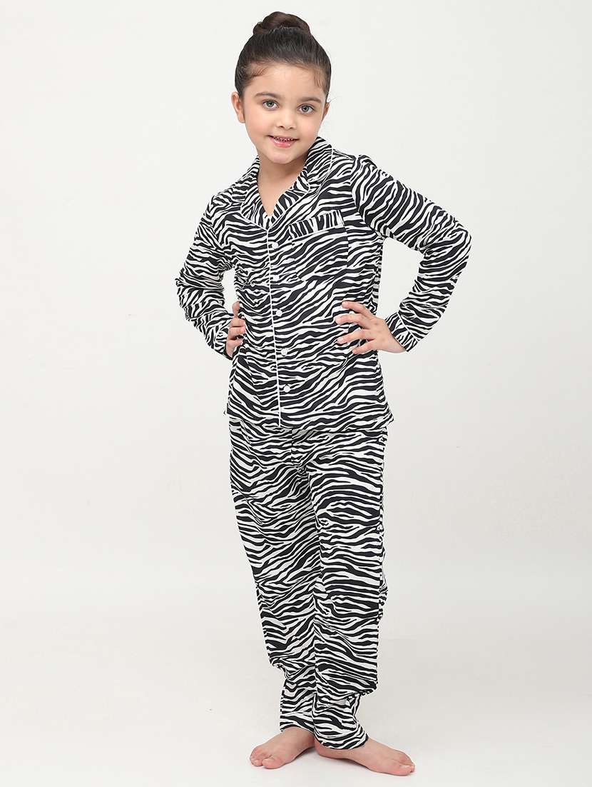 girl printed nightwear pyjama set - 21579547 -  Standard Image - 1
