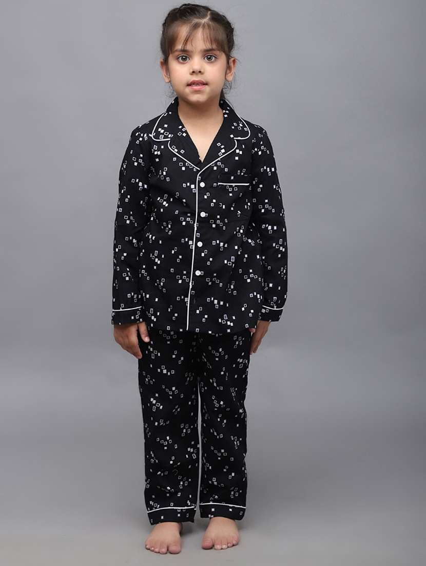 girl printed nightwear pyjama set