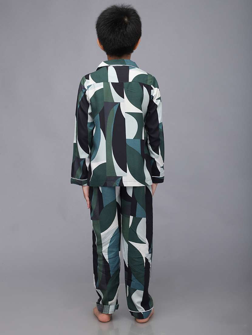 boy printed nightwear pyjama set - 21579575 -  Standard Image - 4