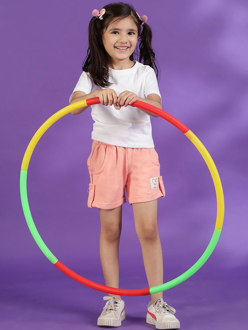girls solid shorts - 21579915 - Standard Image - 4