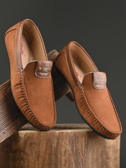 men tan slip on loafer - 21580002 - Standard Image - 0