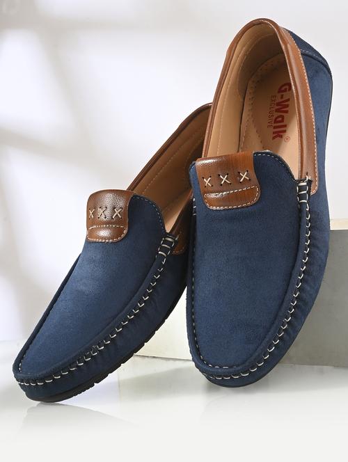 men blue slip on loafer - 21580004 - Standard Image - 0