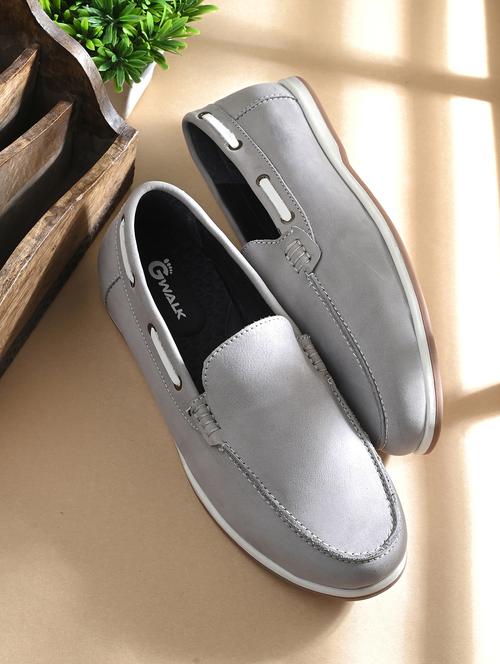 men grey slip on loafer - 21580019 -  Standard Image - 0