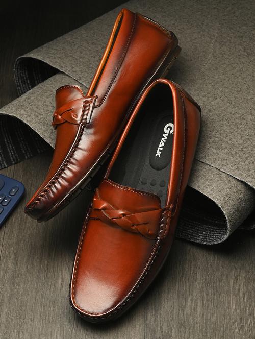men maroon slip on loafer - 21580022 -  Standard Image - 0