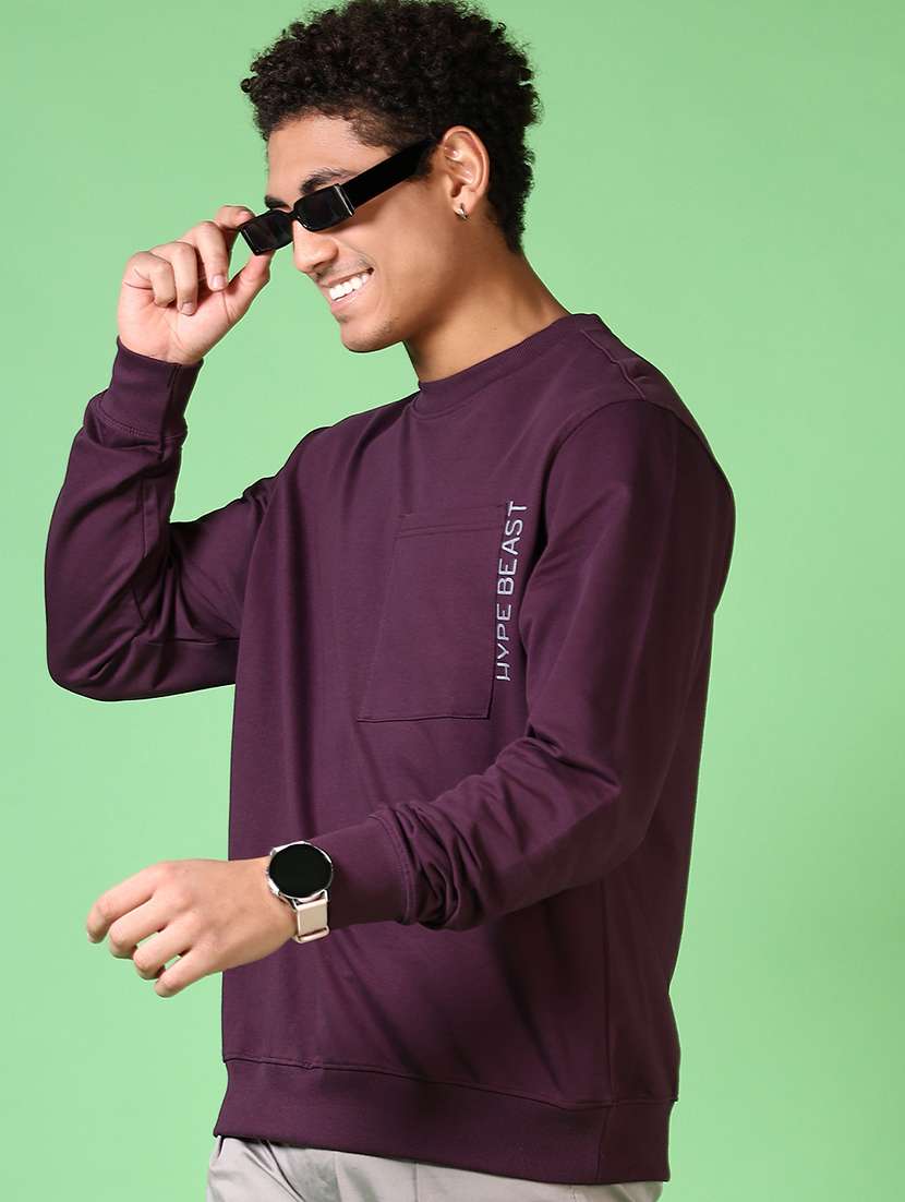 men round neck long sleeve sweatshirt - 21580075 -  Standard Image - 1