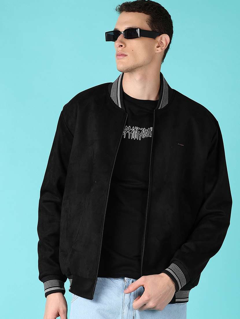 men solid long sleeve casual jacket - 21580083 -  Standard Image - 1