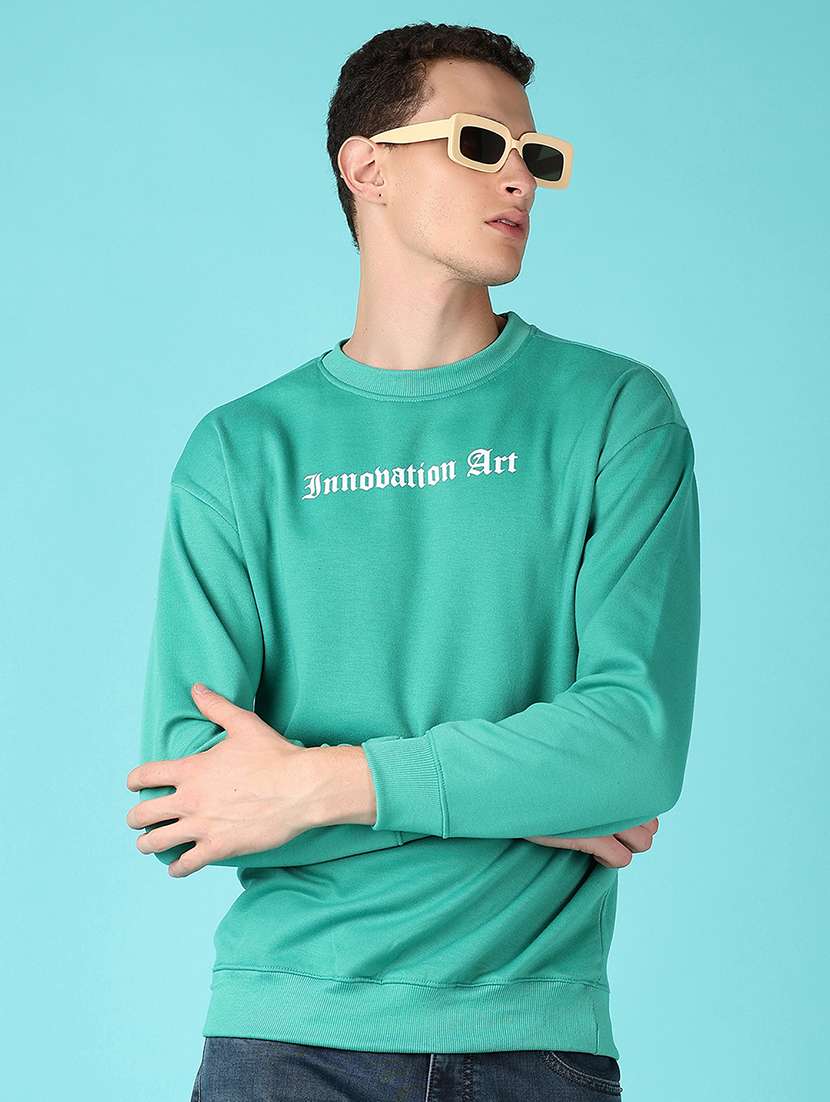 men long sleeves front & back print sweatshirt - 21580091 -  Standard Image - 1