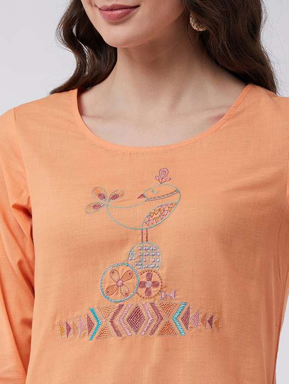 women embroidered kurta palazzo set with dupatta - 21580855 - Standard Image - 4
