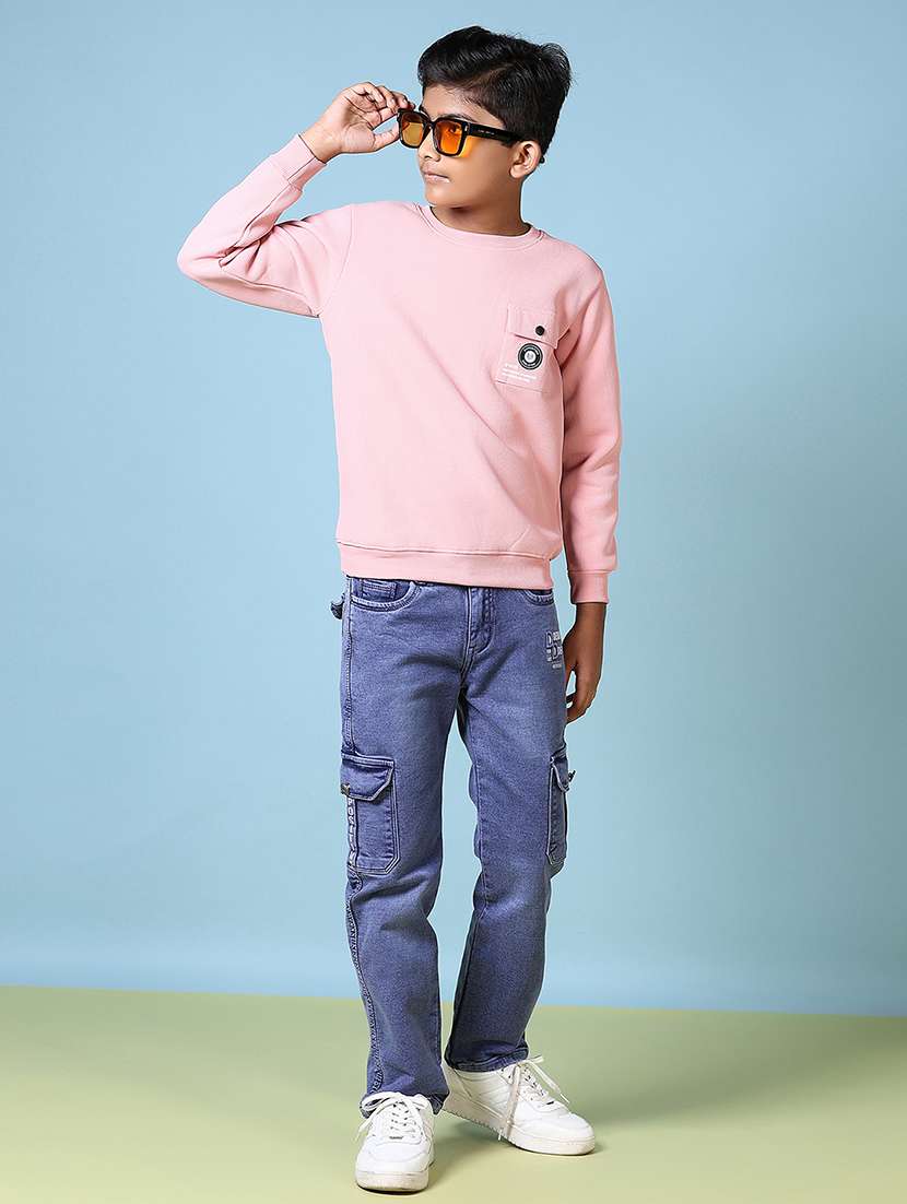 boys long sleeves placement print sweatshirt - 21580896 -  Standard Image - 4