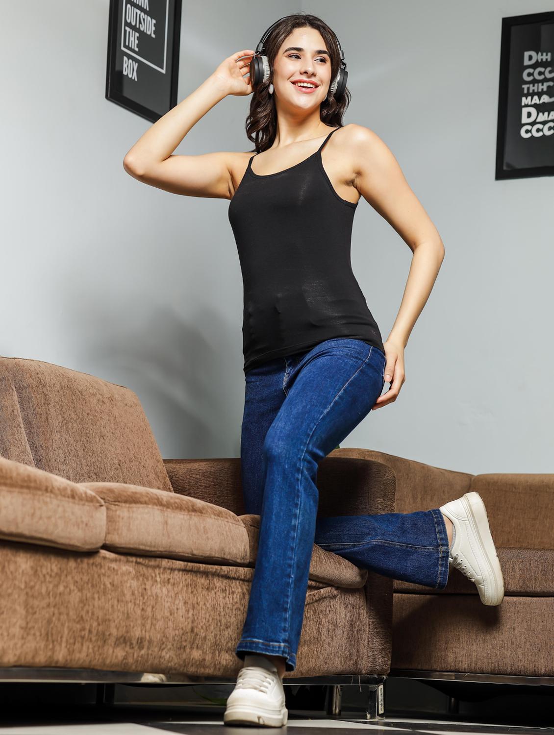 women sleeveless solid camisole - 21581147 - Standard Image - 4