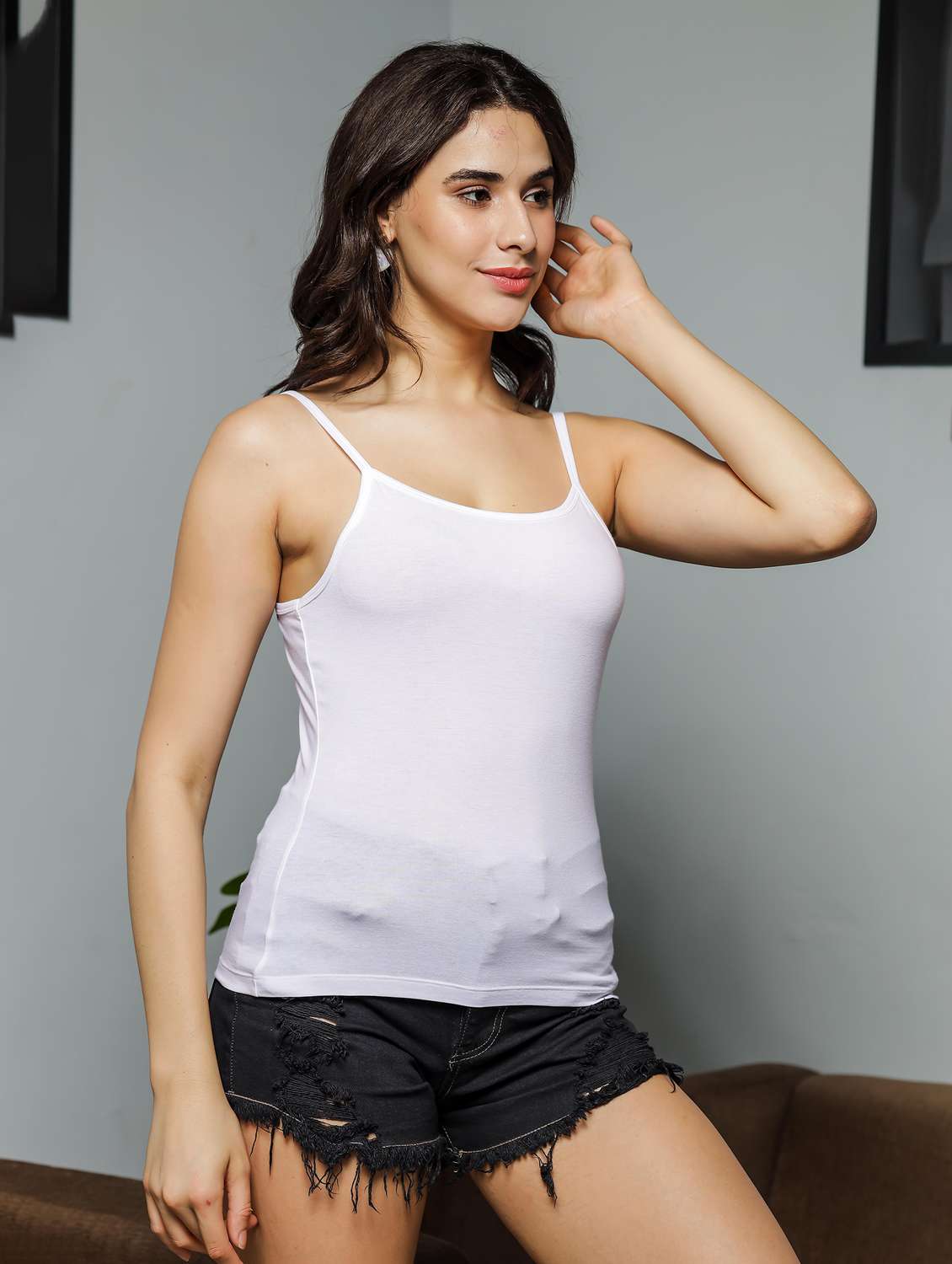 women sleeveless solid camisole - 21581149 - Standard Image - 1