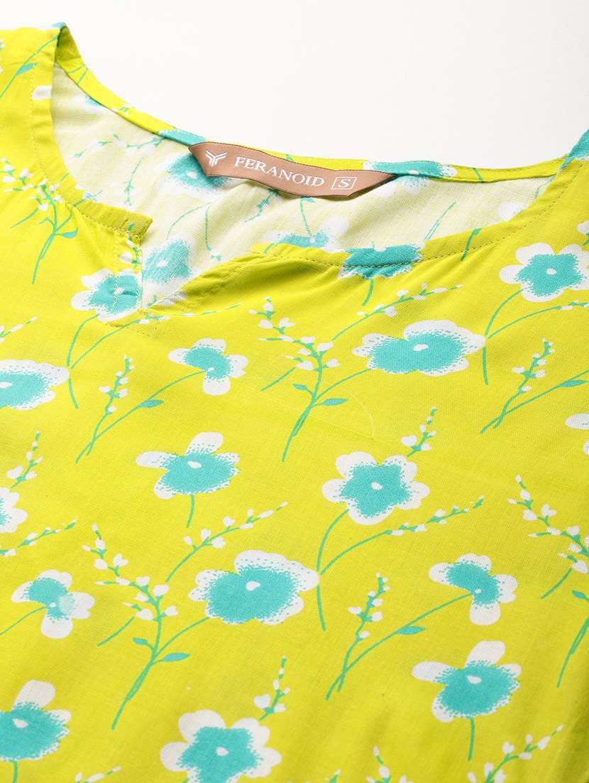 women three quarter sleeve straight kurti - 21581180 -  Standard Image - 4