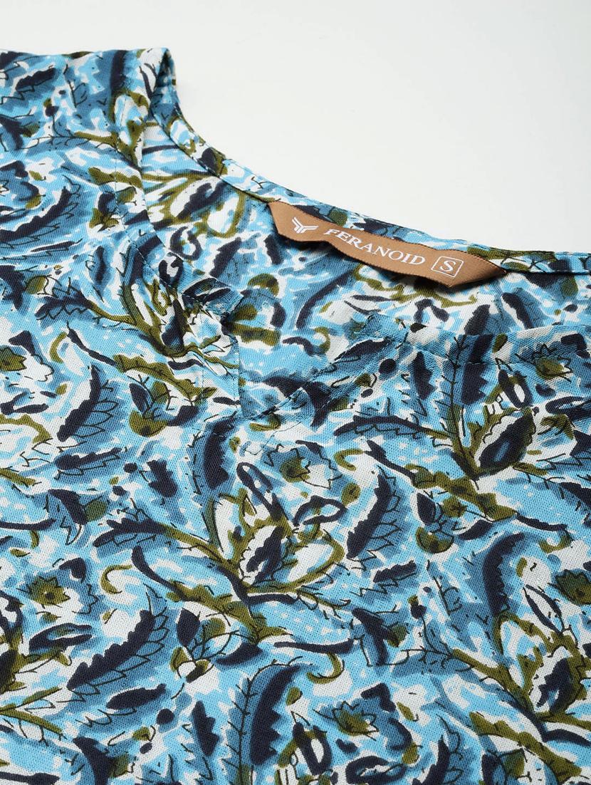 women printed three quarter sleeve short kurti - 21581304 - Standard Image - 4