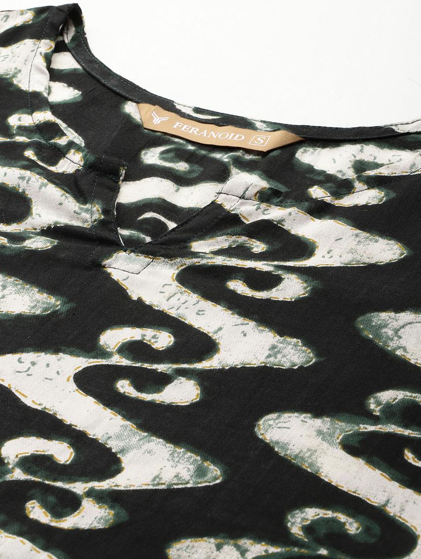 women printed three quarter sleeve short kurti - 21581307 - Standard Image - 4