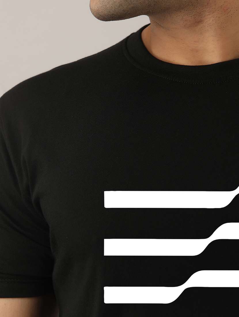 men slim fit chest print short sleeves t-shirt - 21581854 - Standard Image - 4