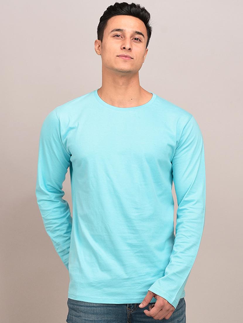men pack of 3 solid slim fit long sleeves combo t-shirts - 21582099 - Standard Image - 1