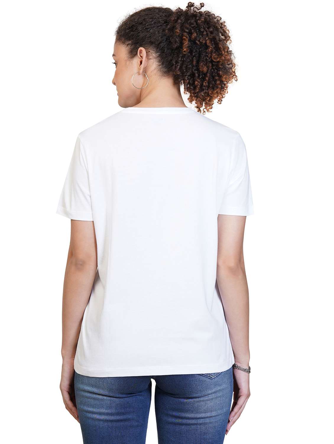 women printed short sleeve regular fit t-shirt - 21582144 -  Standard Image - 1