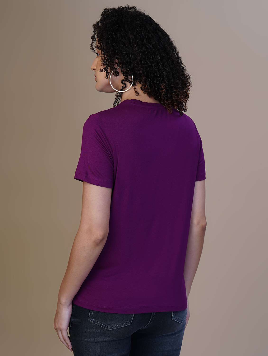 women printed short sleeve regular fit t-shirt - 21582162 -  Standard Image - 1