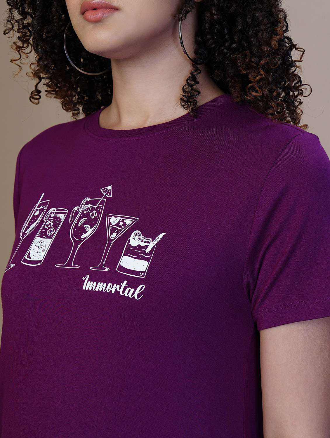 women printed short sleeve regular fit t-shirt - 21582162 -  Standard Image - 4