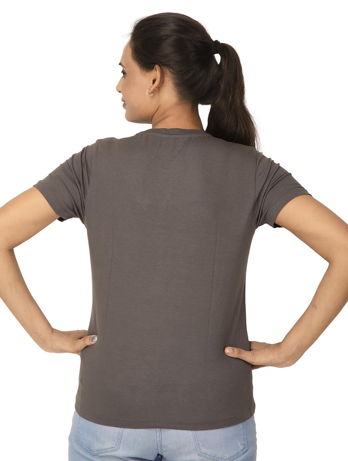 women printed short sleeve regular fit t-shirt - 21582190 - Standard Image - 4