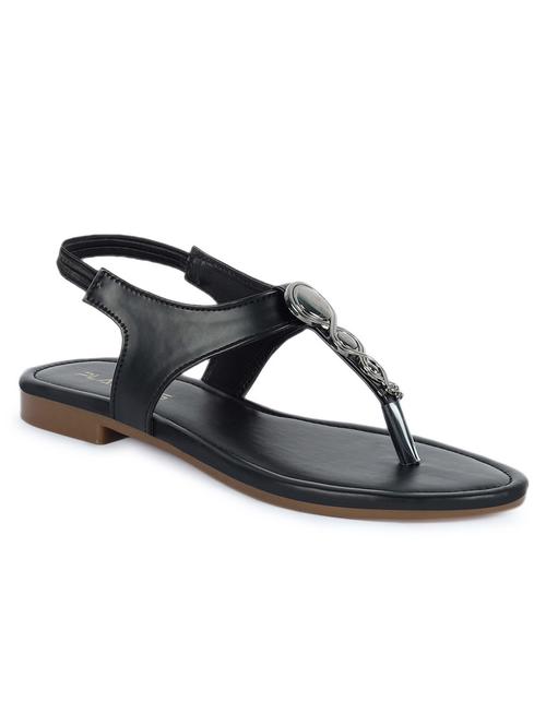 women black slip on sandal - 21582914 - Standard Image - 0