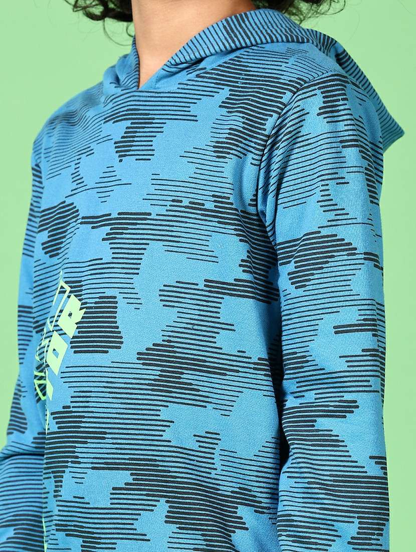 boys blue printed full length sets - 21582950 -  Standard Image - 4