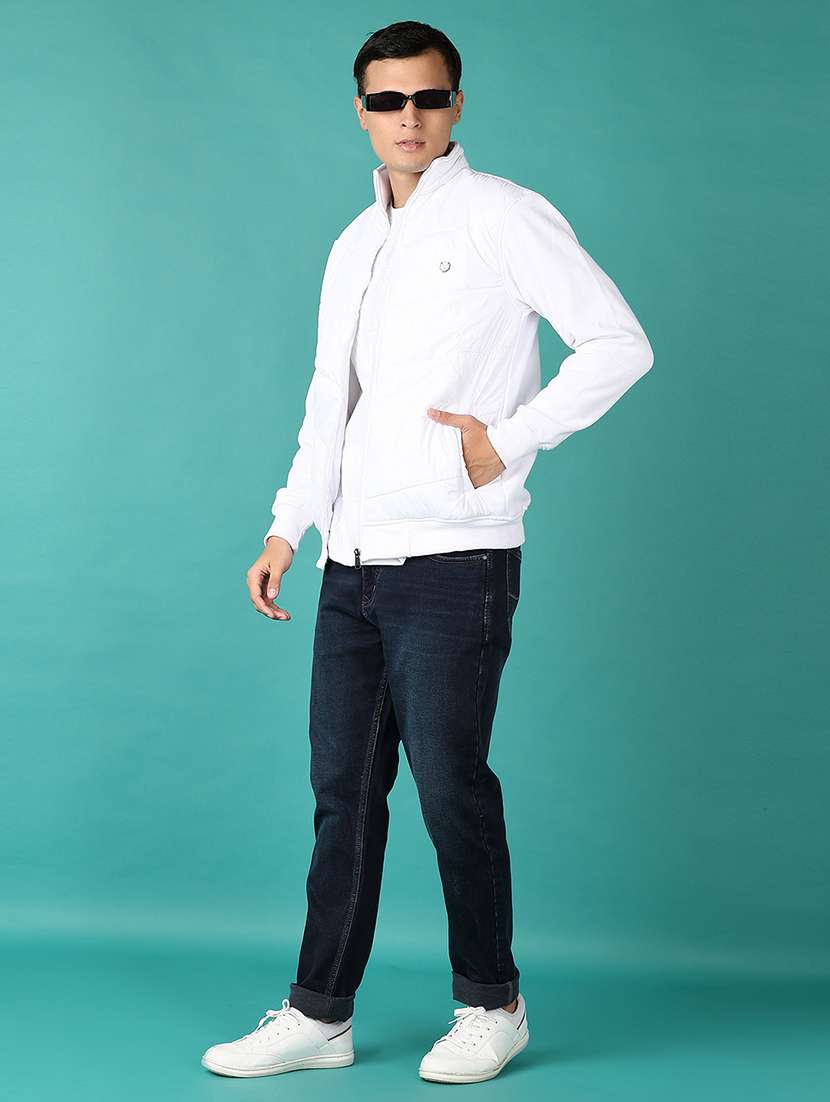 men long sleeves solid casual jacket - 21582961 -  Standard Image - 4