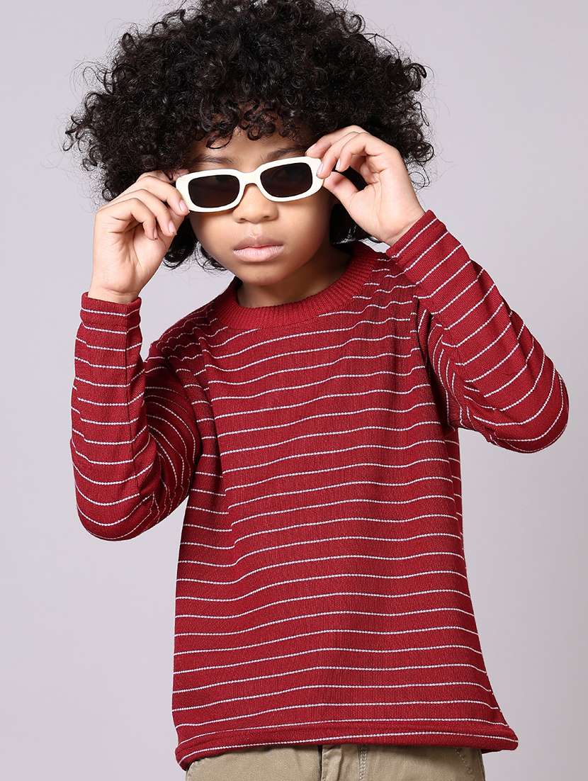 boys long sleeves striped sweater - 21583040 -  Standard Image - 1