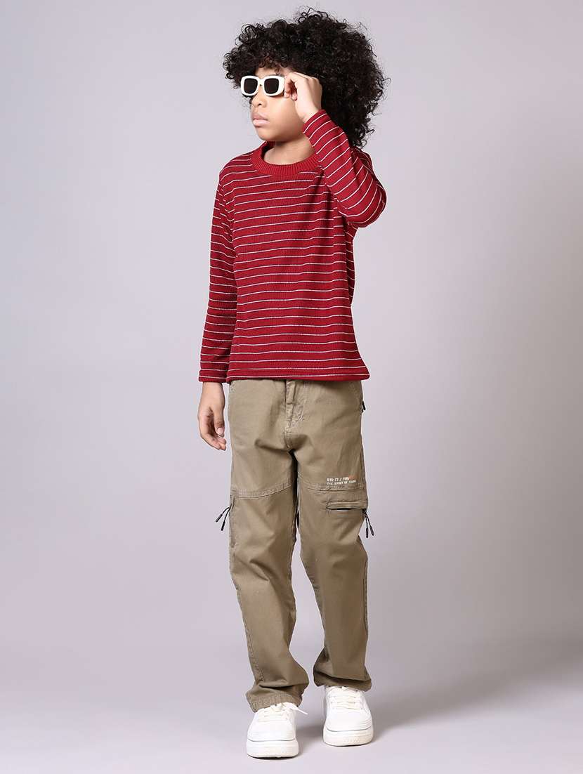 boys long sleeves striped sweater - 21583040 -  Standard Image - 4