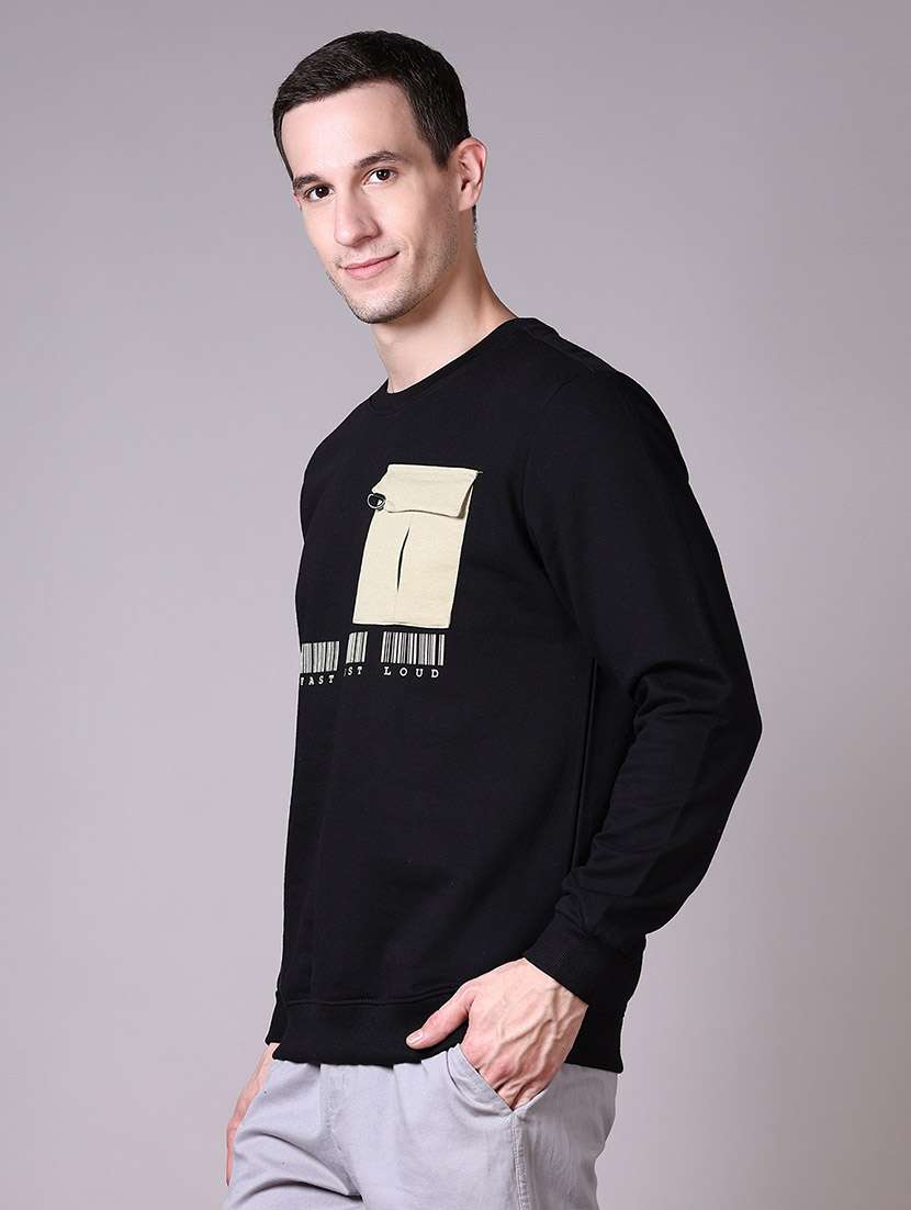 men long sleeves front & back print sweatshirt - 21583057 -  Standard Image - 1