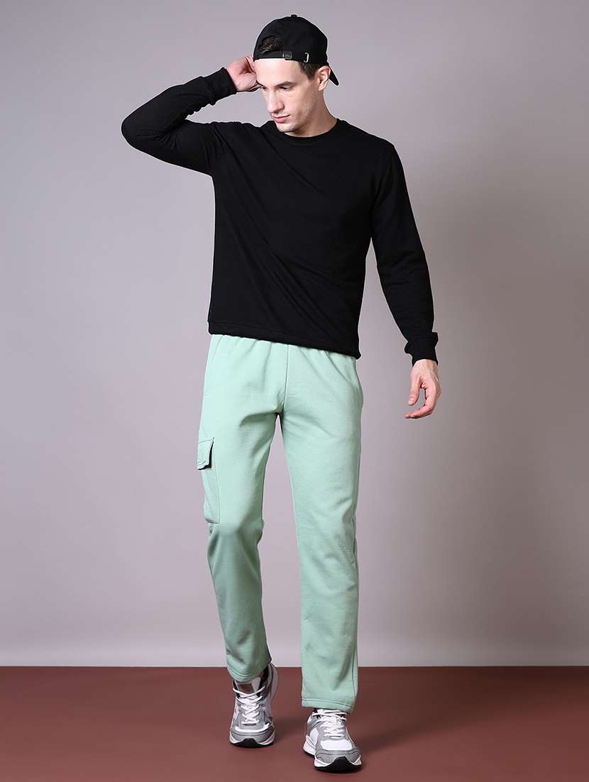 men solid full length track pant - 21583120 -  Standard Image - 4