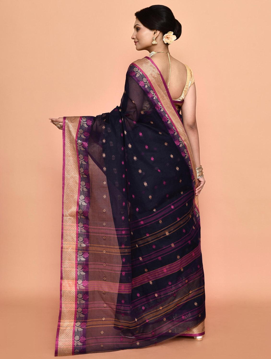 women self design handloom saree - 21583454 - Standard Image - 1