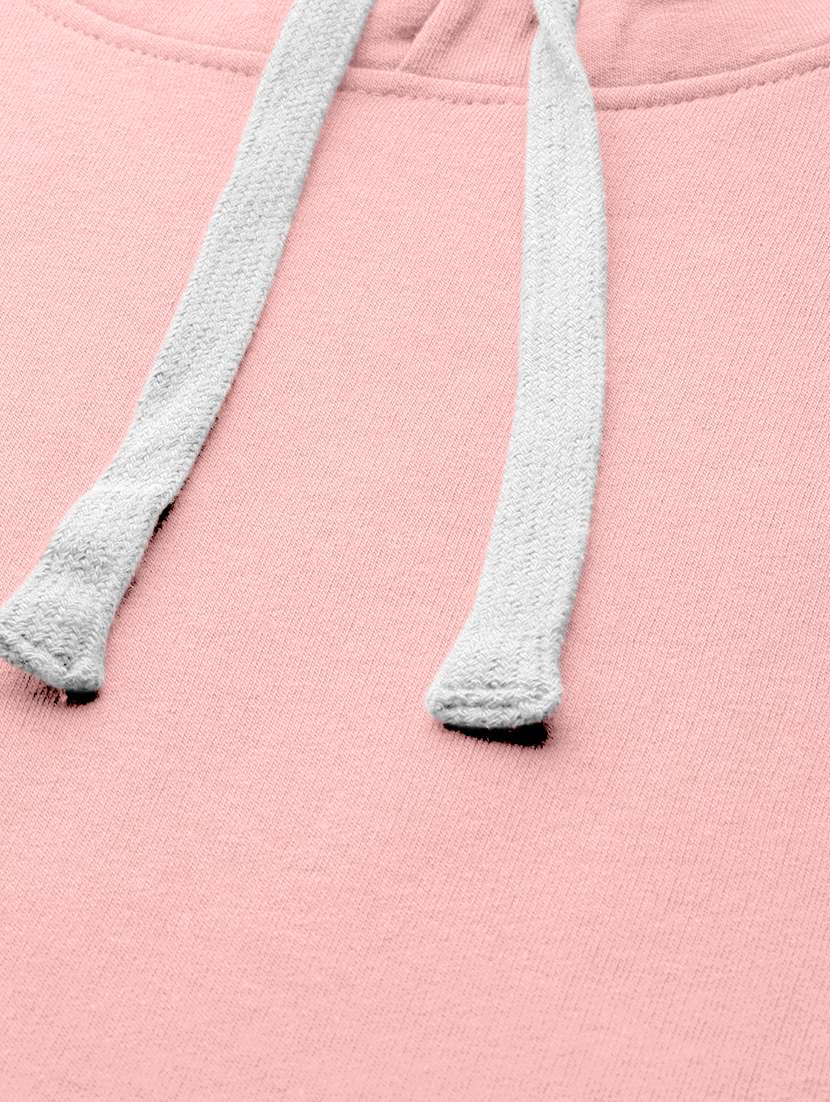 women solid long sleeve hooded sweatshirt - 21584222 -  Standard Image - 4