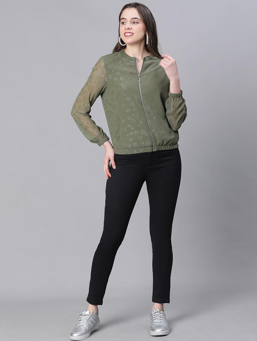 women self desiged long sleeves jacket - 21584253 - Standard Image - 4