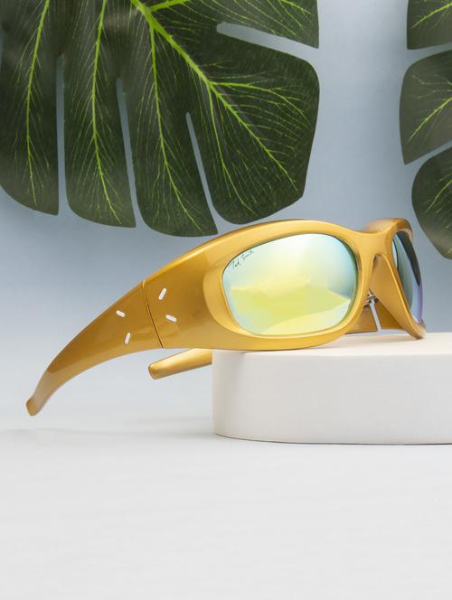ted smith wrap-around blue sunglasses for men women - 21584828 - Standard Image - 0