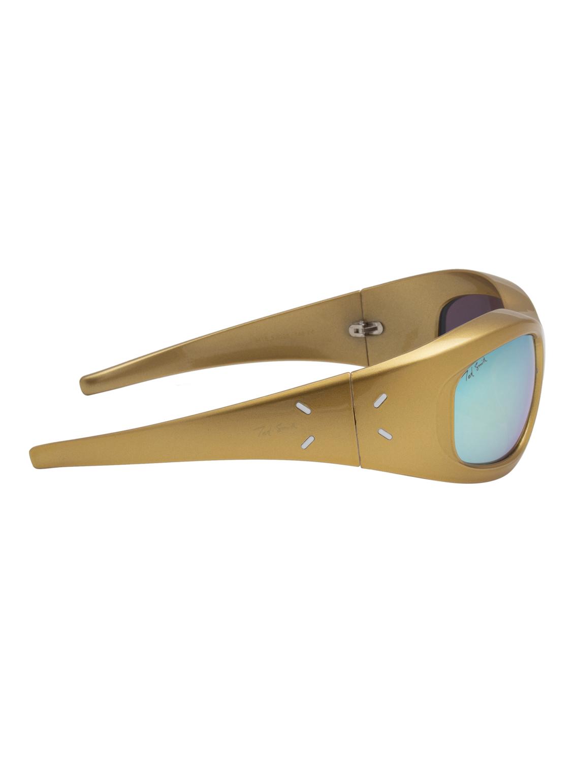 ted smith wrap-around blue sunglasses for men women - 21584828 - Standard Image - 4