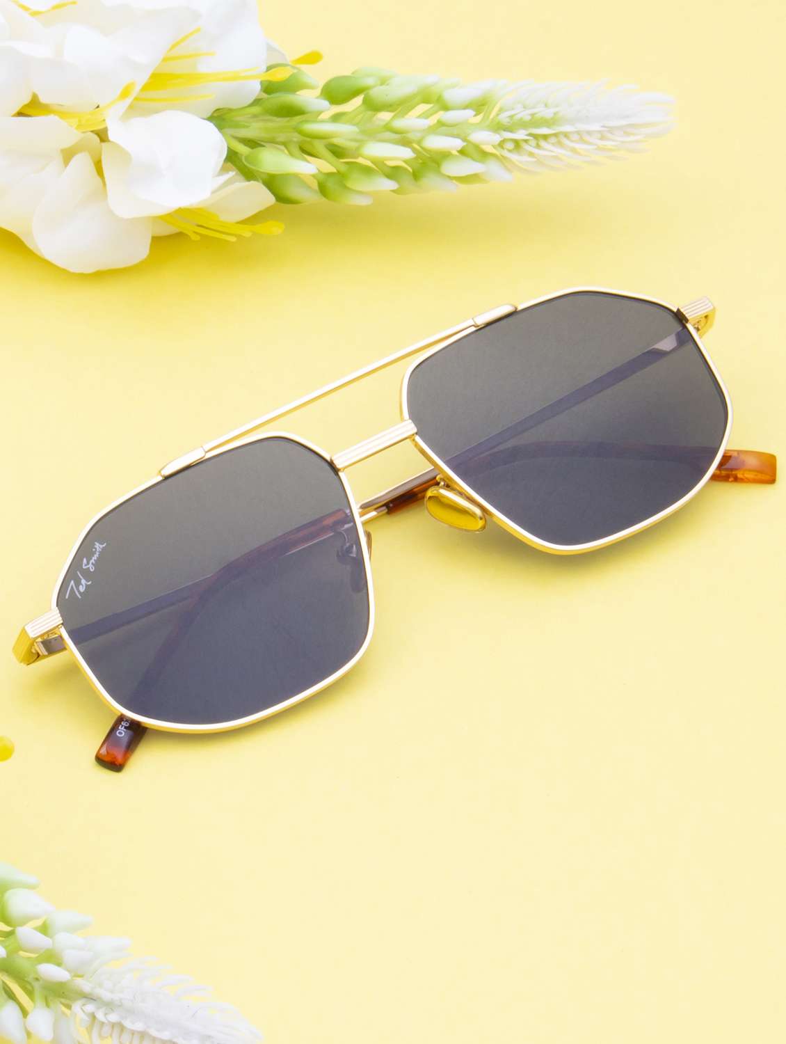 ted smith aviator grey sunglasses for men women