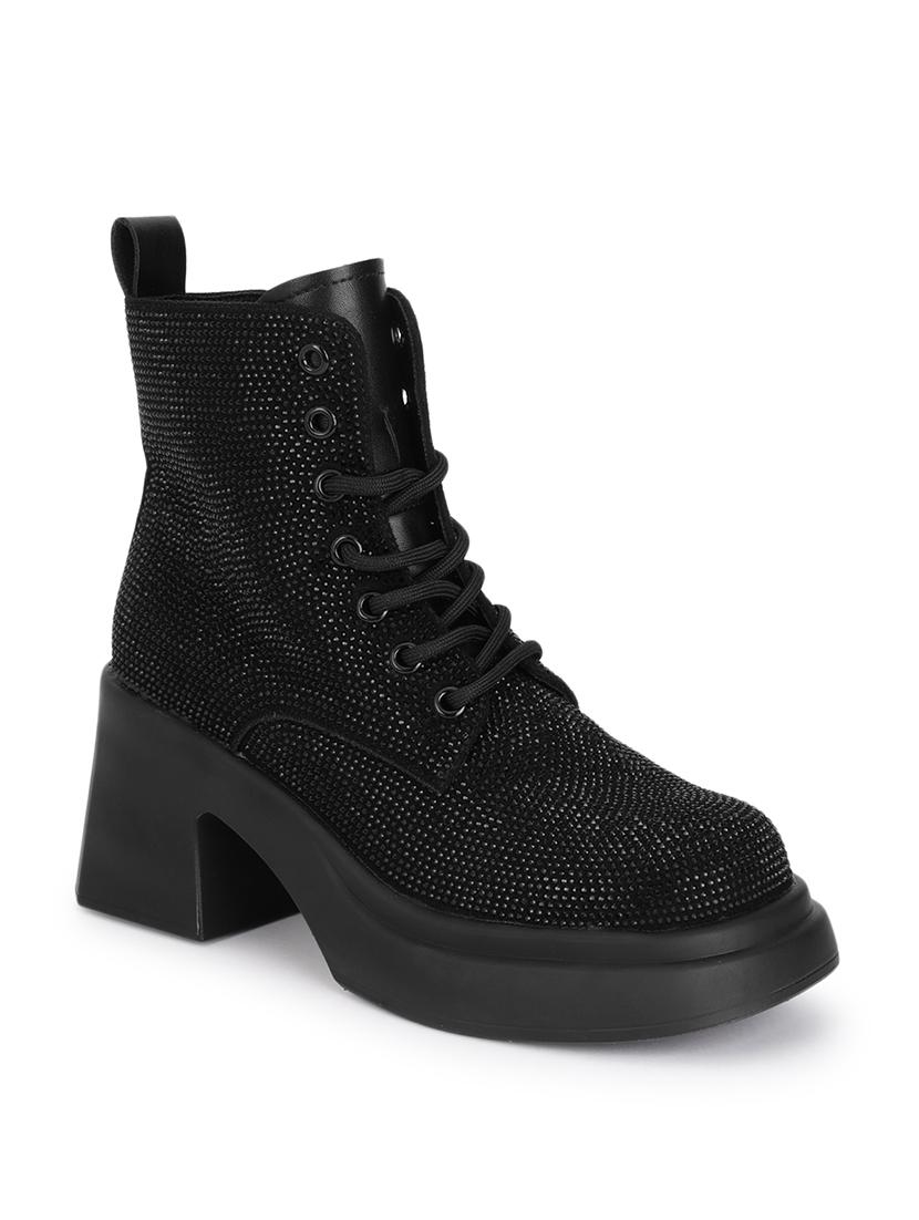 women black sequined ankle boot - 21584844 -  Zoom Image - 0