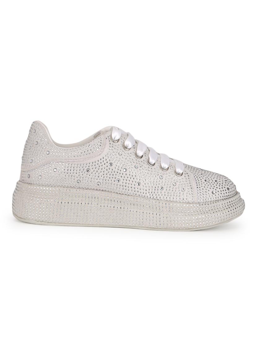 women beige lace-up casual shoe - 21584861 -  Standard Image - 1