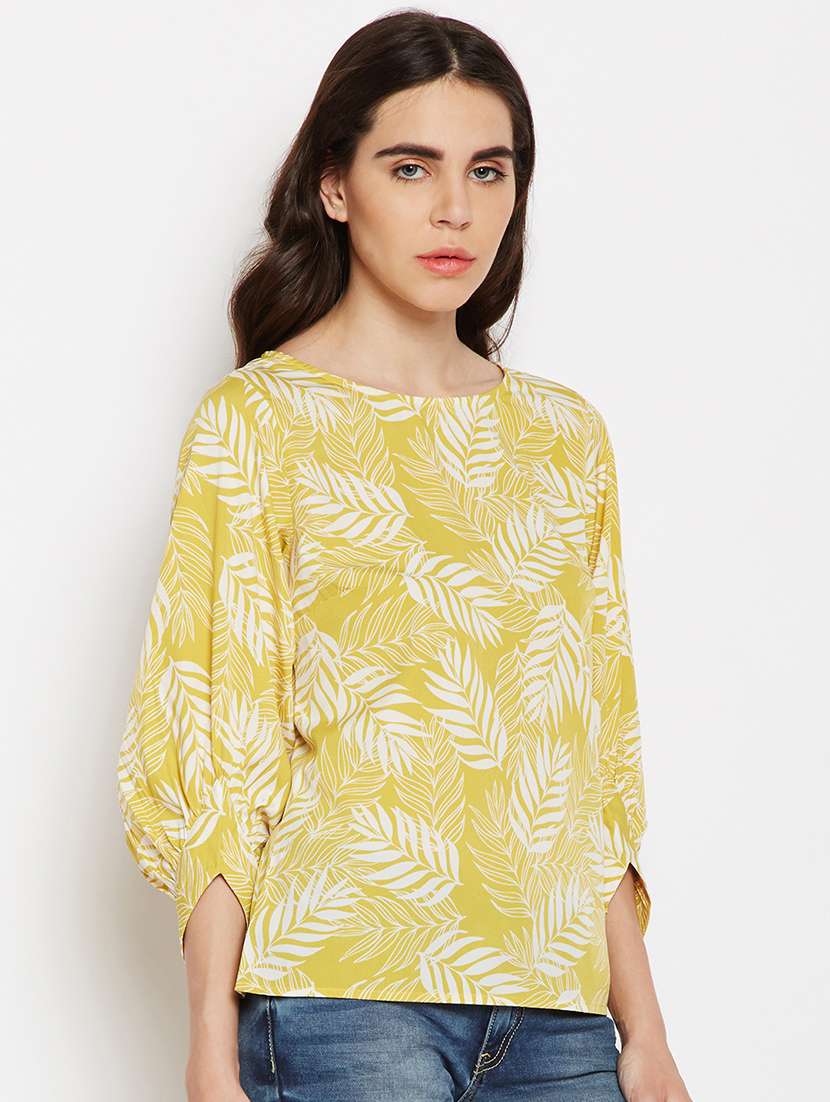 women printed round neck top - 21584910 -  Standard Image - 1