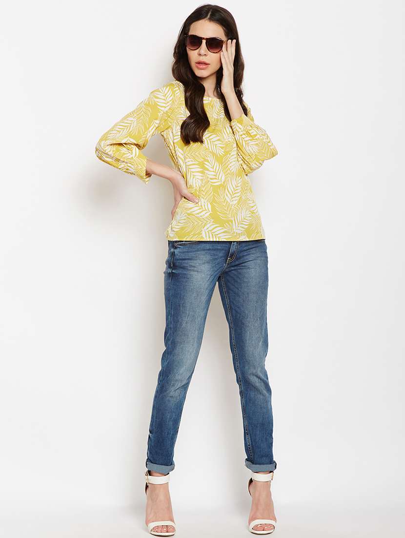 women printed round neck top - 21584910 -  Standard Image - 4