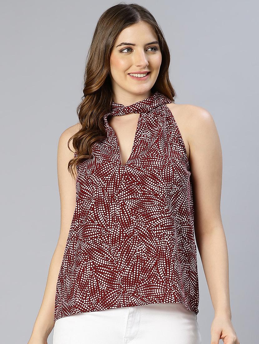 women printed sleeveless top - 21584936 - Standard Image - 1