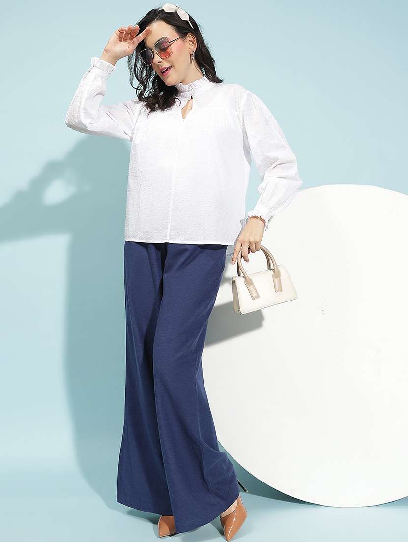 women self design long sleeves top - 21584999 -  Standard Image - 4