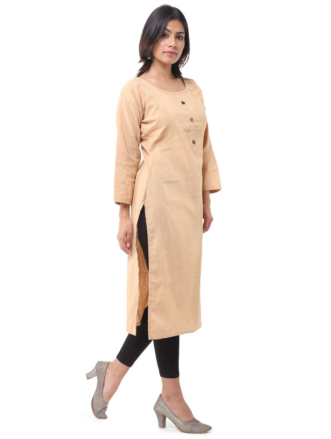women pack of 2 solid straight kurta - 21585046 -  Standard Image - 6