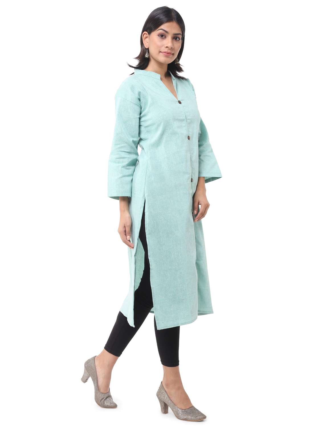 women pack of 2 solid straight kurta - 21585047 -  Standard Image - 6