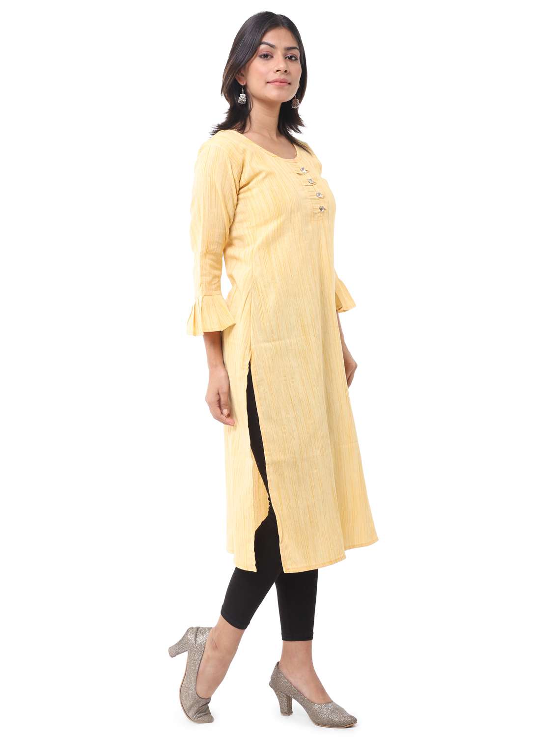 women pack of 2 solid straight kurta - 21585122 -  Standard Image - 6