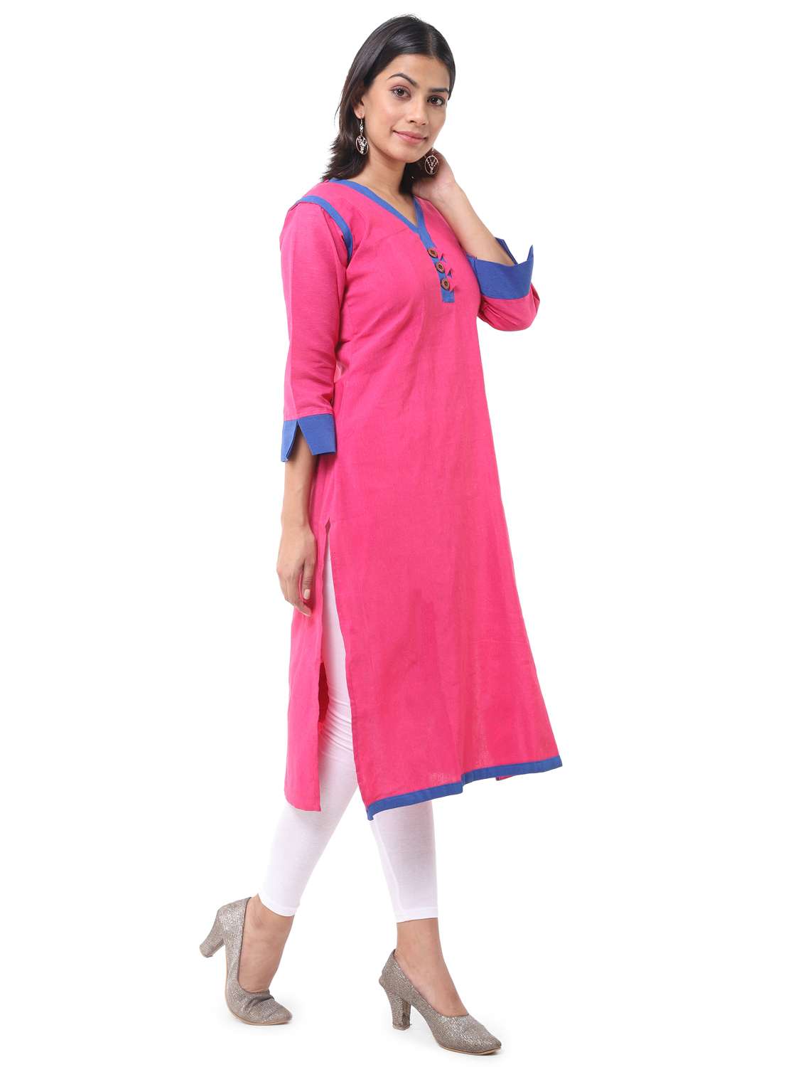 women pack of 2 solid straight kurta combo - 21585156 -  Standard Image - 9