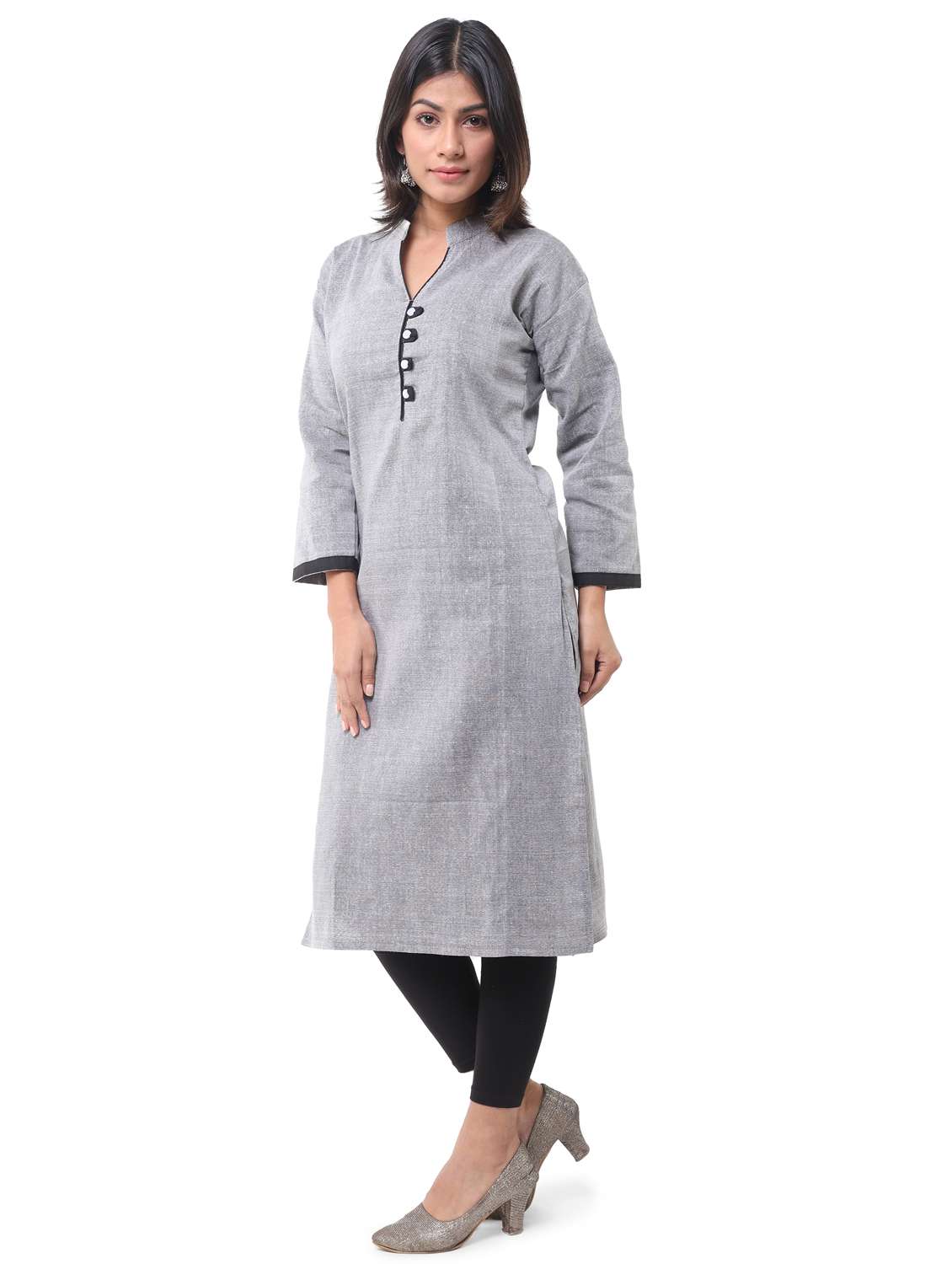 women pack of 2 solid straight kurta combo - 21585157 -  Standard Image - 4