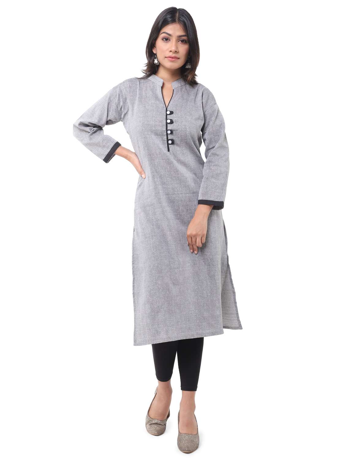 women pack of 2 solid straight kurta combo - 21585157 -  Standard Image - 6